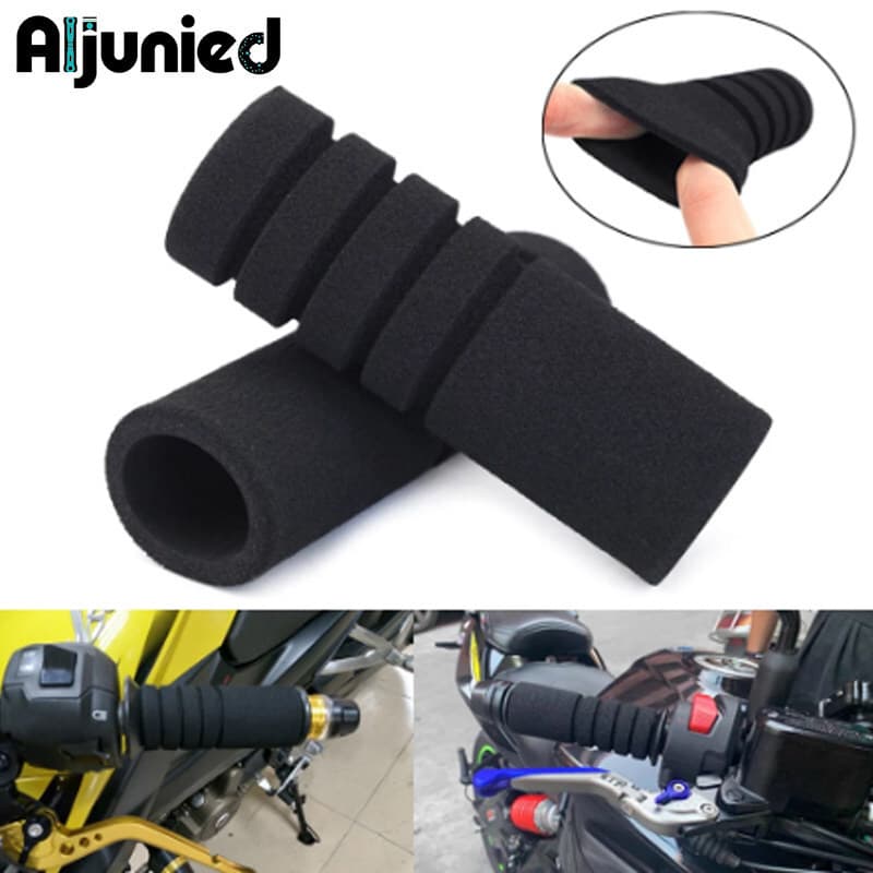 Sponge Handlebar Grips Universal Motorcycle Electric Vehicle Accessories Horn Brake Cover Anti-Slip Sweat-Absorbent Waterproof Soft Handlebar Grips