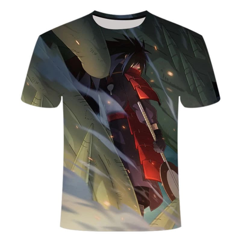 Summer Naruto Series Themed Pattern T-Shirt 3D Digital Print Comfortable Same Style Versatile Top Half Sleeve Shirt