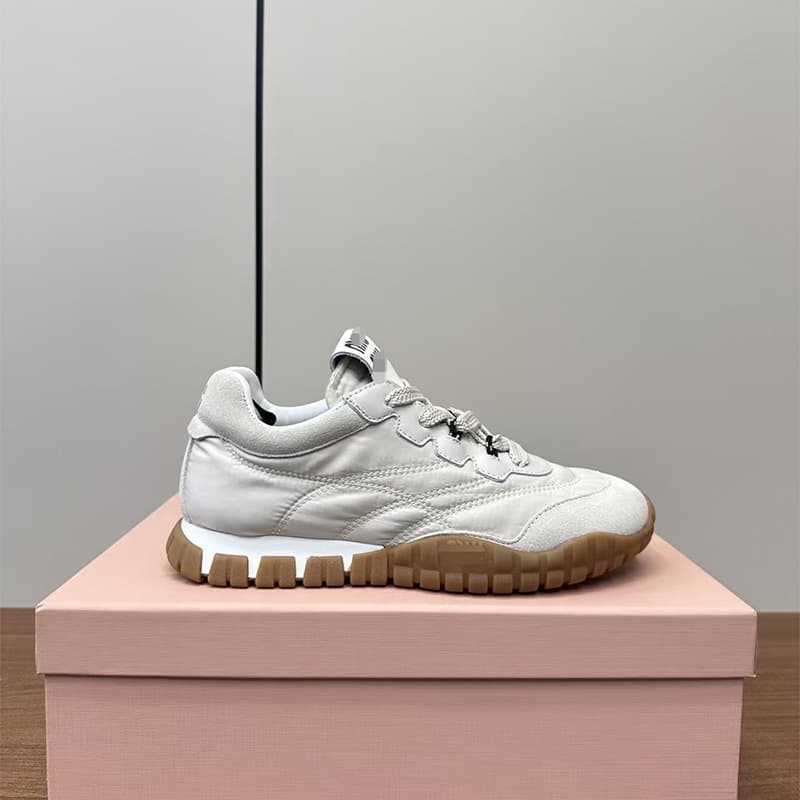 Mui Retro Training Shoes for Women 2025 New Style Vintage Round Toe Biscuit Shoes Distressed Lace-Up Breathable Agne Athletic Shoes