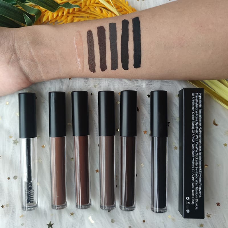 Temu AliExpress Bestseller Eyebrow Pencil Eyebrow Tint 6 Colors Dark Brown Gel European and American Makeup