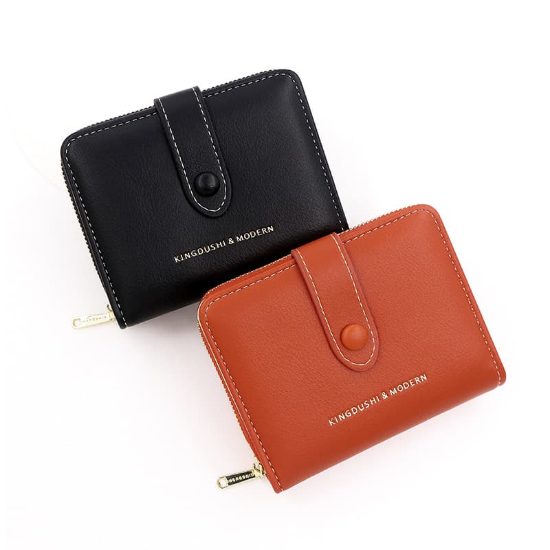 New cross-border women's wallet simple zipper short girl wallet zipper bag coin purse small fresh wallet