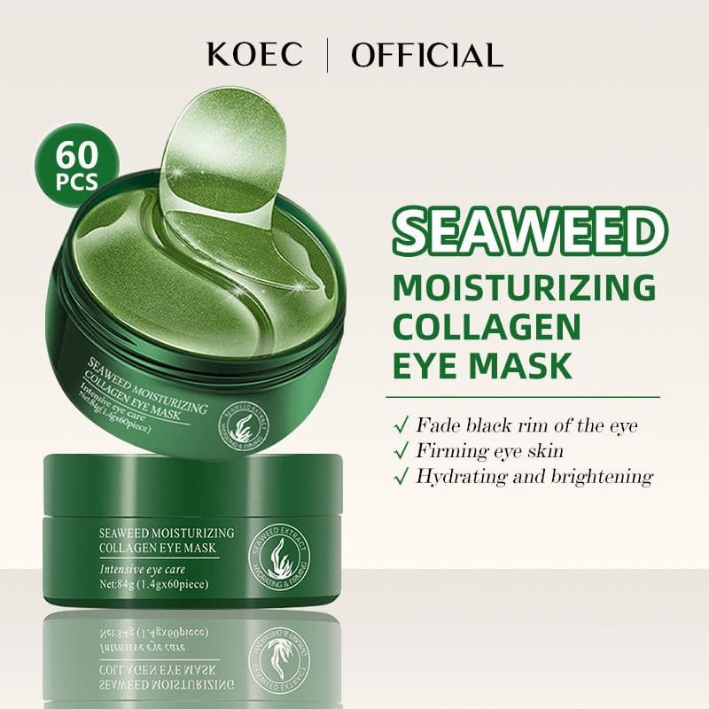 KOEC English Version Seaweed Collagen Eye Mask Patch 60 Pieces Hydrating Eye Care Remove Dark Circles Premium Quality