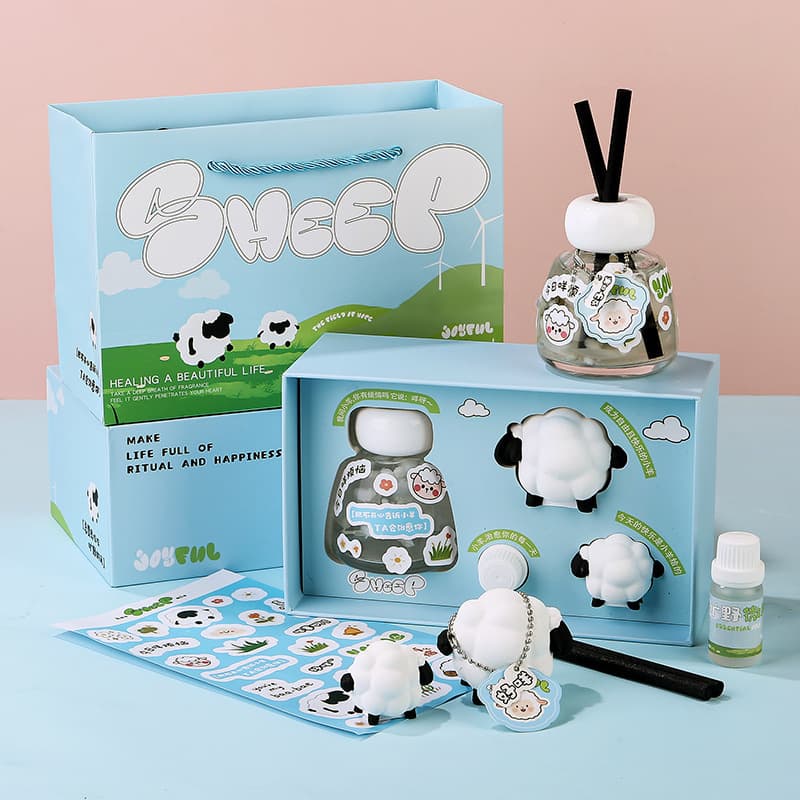 Happy Sheep Aromatherapy Gift Box Birthday Gift for Girlfriends Niche Atmosphere Bedroom Home Decoration Gift