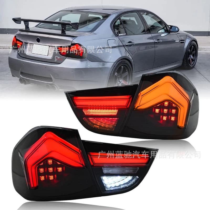 Suitable for 2009-12 BMW 3 Series E90 taillight assembly modified new LED dynamic driving lights RGB colorful