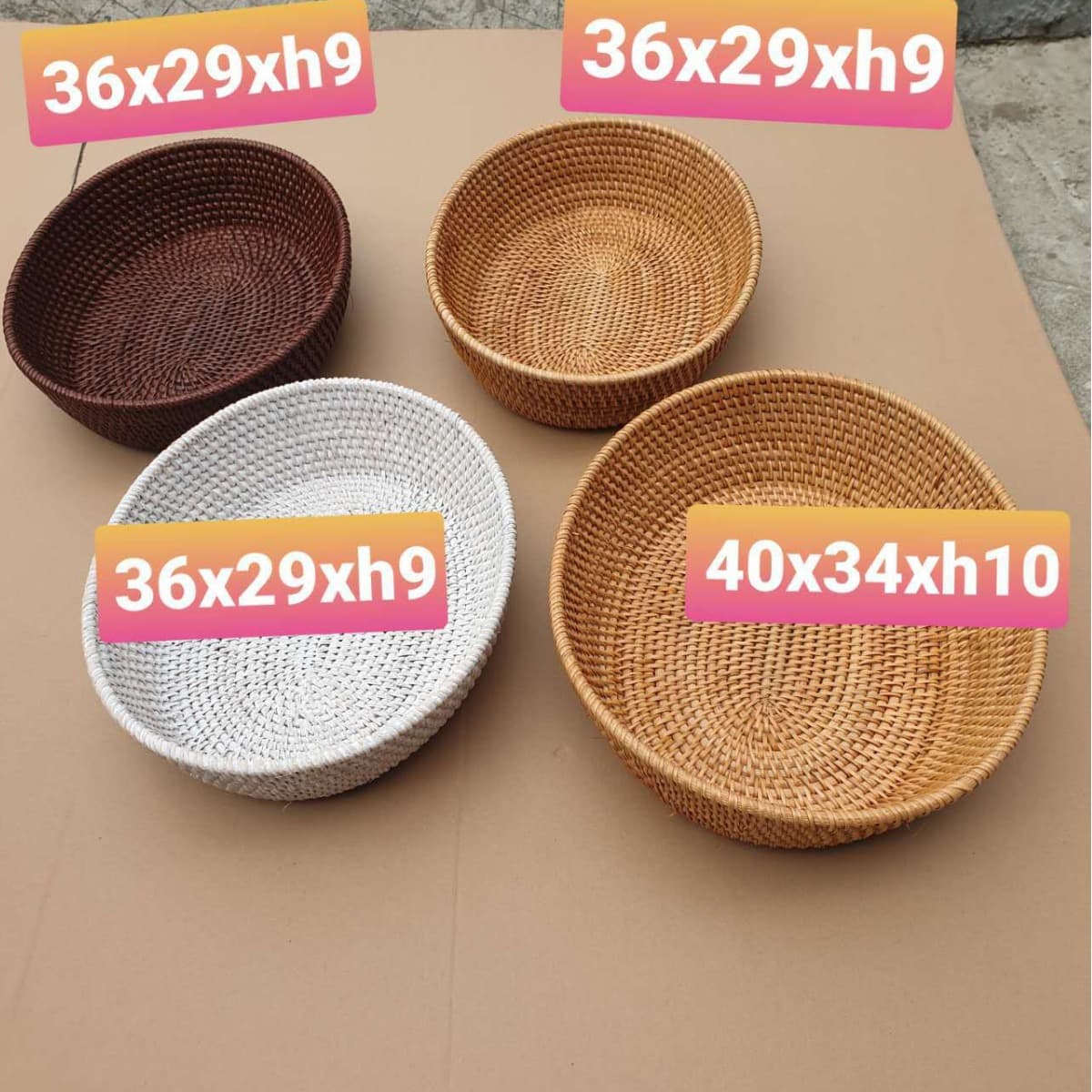 Handwoven autumn vine fruit basket, dried fruit tray, snack basket, living room desktop storage basket, tray