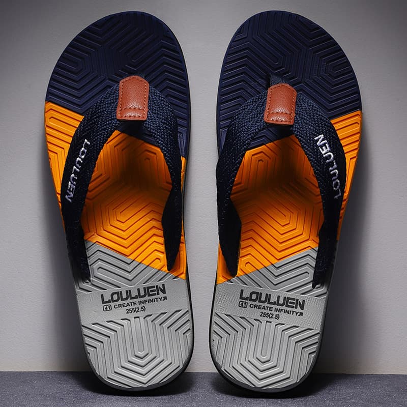 Hot Selling Men's Summer Wholesale 2025 Outdoor Beach Sandals Men's Flip-Flop Slippers for Home LAZADA Cross-Border