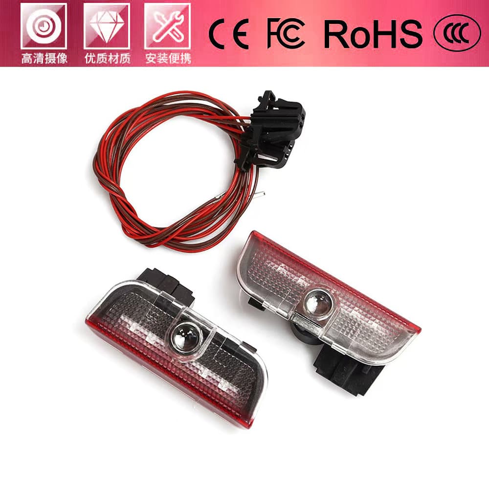 Door welcome light wiring harness connector for Volkswagen Magotan, Sagitar, Lamando, Tiguan, Touareg door projection light