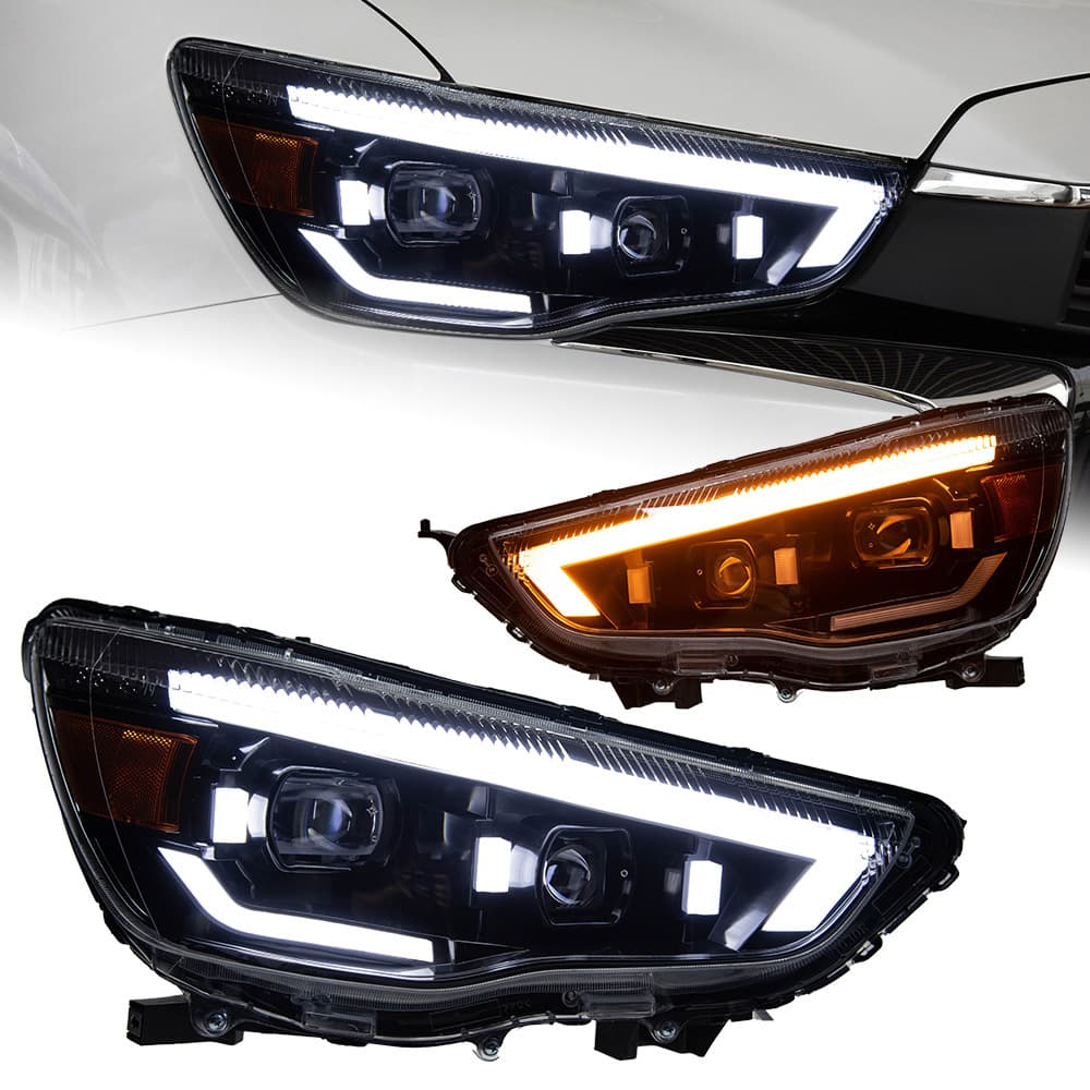 Suitable for 13-19 Mitsubishi Jinxuan modified Mercedes-Benz headlight ASX with lens dynamic signal turn signal ASX