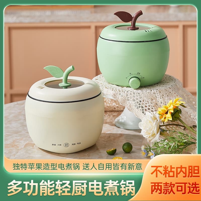 Multi-Function European Standard Electric Cooking Pot, Dormitory Compact Pot, Home Non-Stick Integrated Electric Hot Pot, Instant Noodle Pot in Gift Box