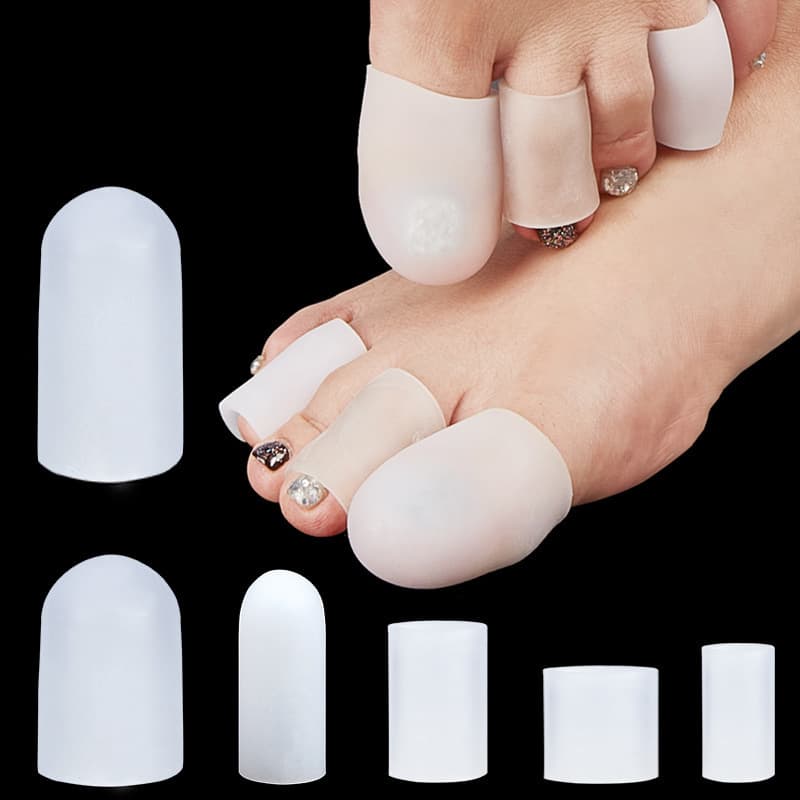 Silicone Thumb Care Sleeve for Corns, Toe Protector for Bunion and Overlapping Toes