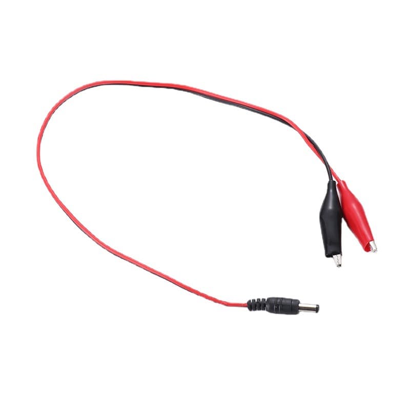 Battery Cable DC Male Female Connector to Alligator Clip Large Small Power Clip Wire Pure Copper Core 0.3mm²