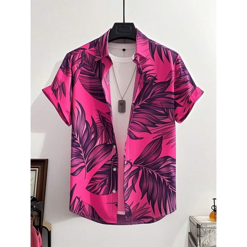 U 29143 3D Print Men's Short Shirts 3D Digital Print Shirt Cross-border
