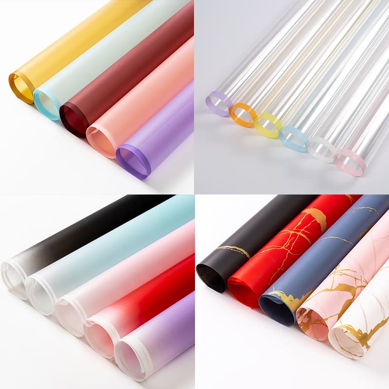 Bouquet wrapping paper solid color waterproof Korean plain paper art paper flower bag flower paper gift floral material wholesale