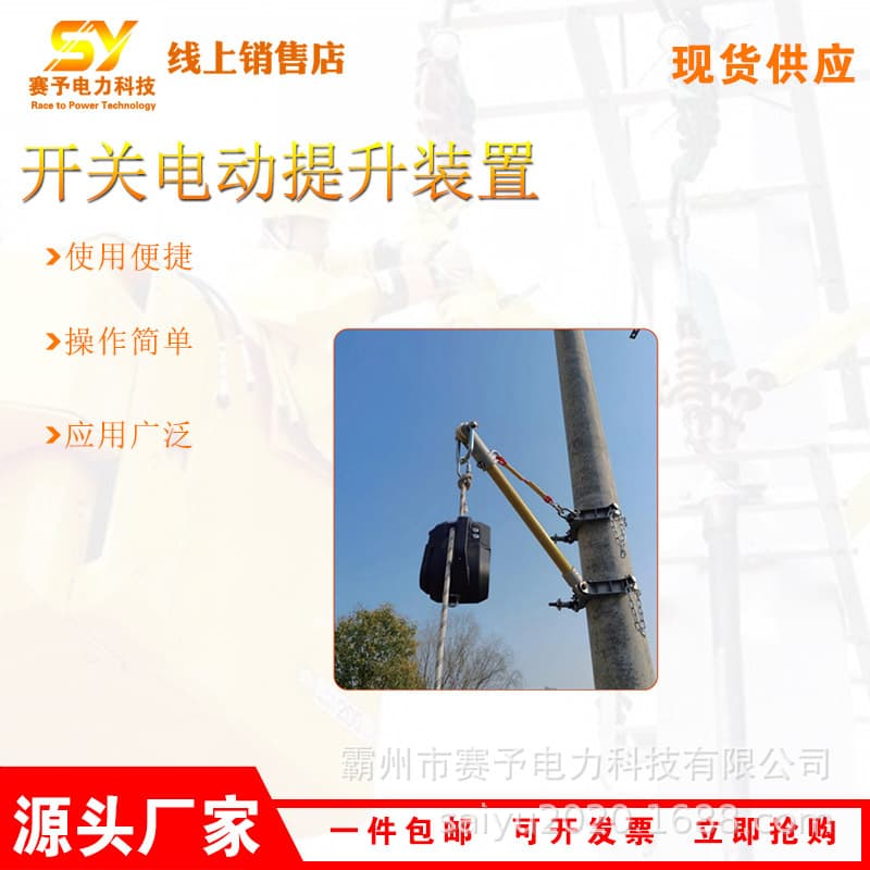Switch electric lifting device with remote control operation for quick clamp mouth locking