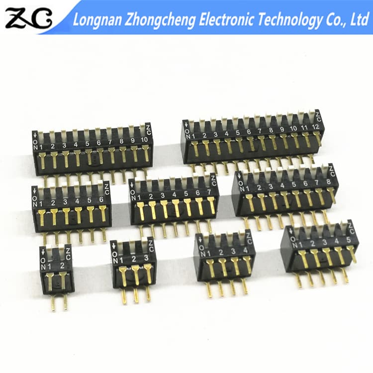 DSPV02LHGET Piano Key Side Switch, 2.54 Side Switch, Tilt Switch