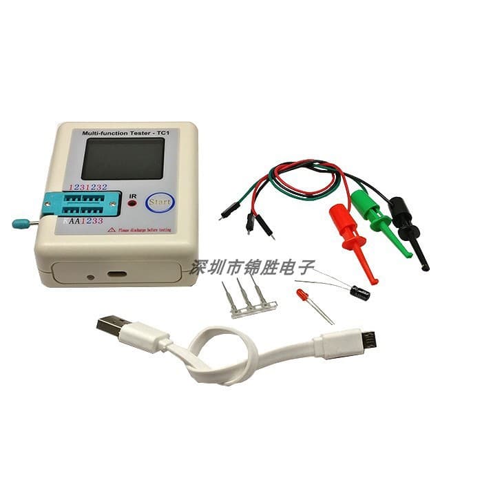 LCR-TC1 Multi-Function Transistor Tester, Full-Color Graphic Display, Ready-to-Use