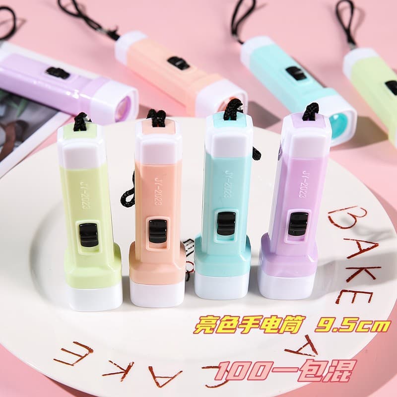 New Jelly Color Square Head Small Flashlight Strong Light Torch LED Light Wholesale Practical Small Home Appliance Gift