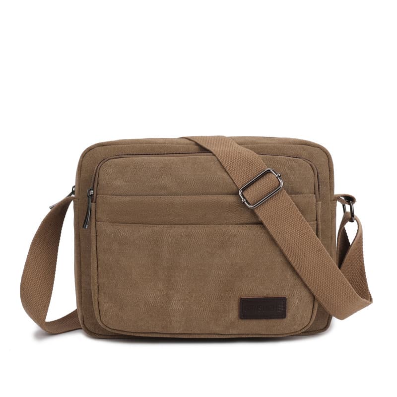 Factory Direct New Men's Canvas Shoulder Bag Casual Crossbody Bag Simple Casual Bag Tool Bag
