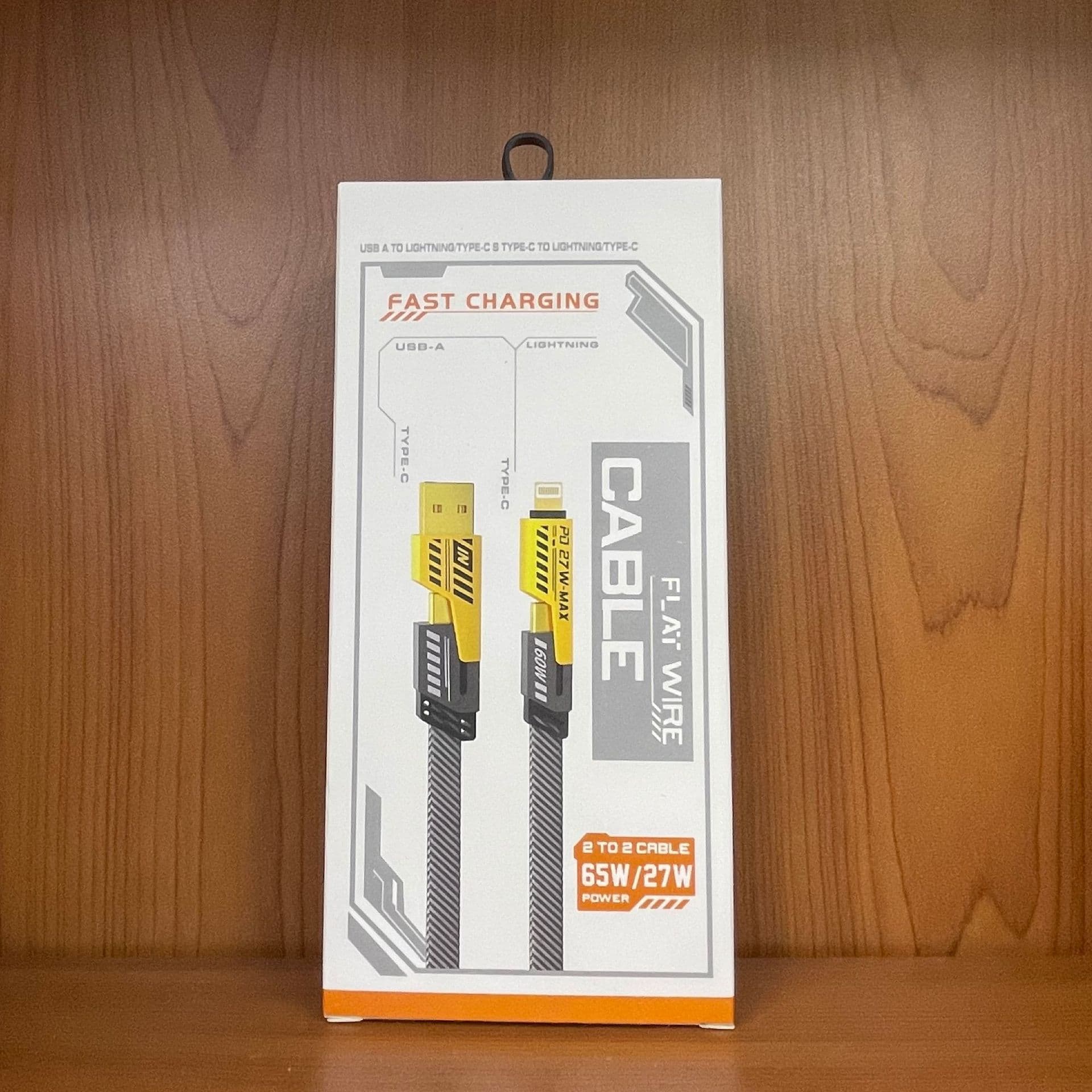Mecha Data Cable Four-in-One for Apple and Huawei Fast Charging 65W Multi-Function Two-to-Two Universal Packaging Box