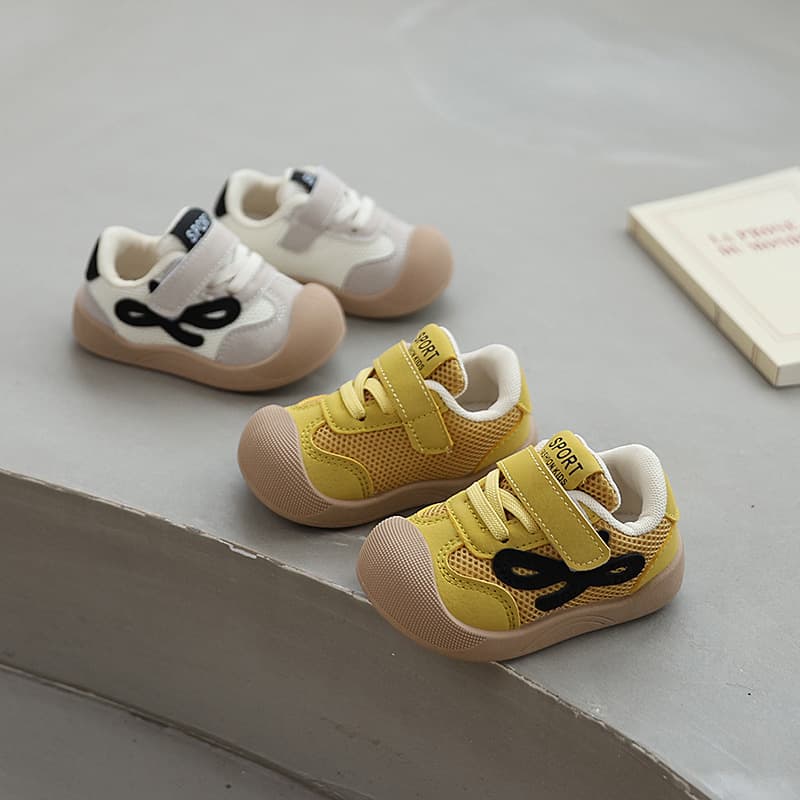 Baby Shoes 0-6 Years Spring/Autumn Breathable Mesh Anti-Kick Soft Sole Anti-Slip Toddler Walking Shoes Boys Girls Sneakers