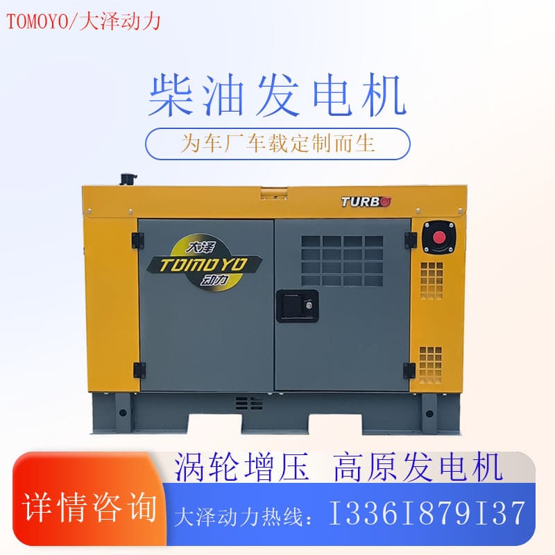 Daze Power TOMOYO 10KW Dual-Cylinder Diesel Generator for High Altitude 4000M with Cold Start