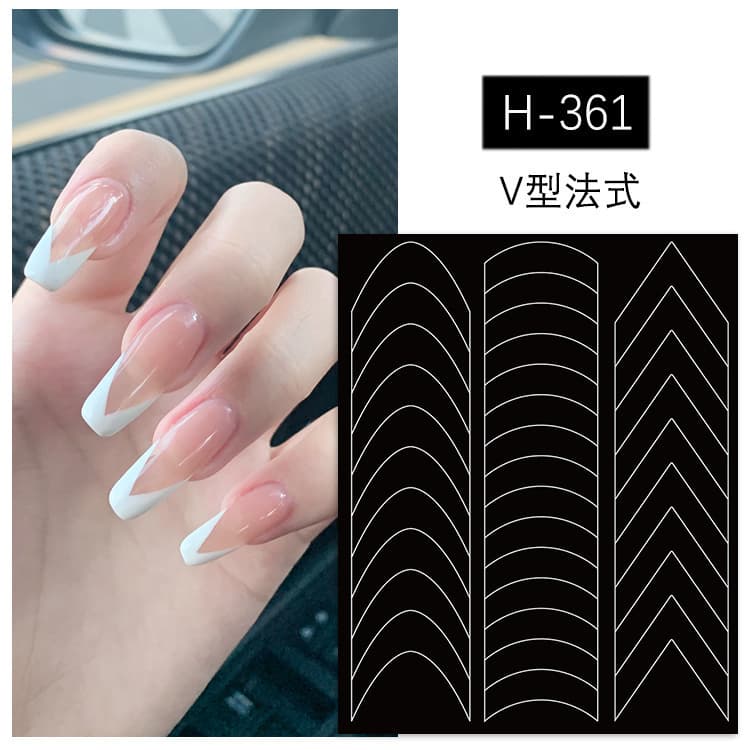Nail Art Airbrush Hollow Stencil Stickers Best-Seller Heart Star Starburst French Press-On Nails Gradient Pattern Nail Decals