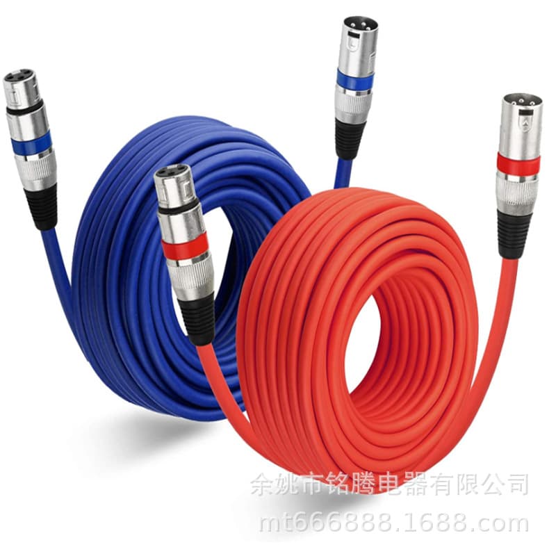 XLR Power Connection Extension Cable Microphone Patch Cable Balanced XLR Male to Female Audio Mixer Microphone Connection
