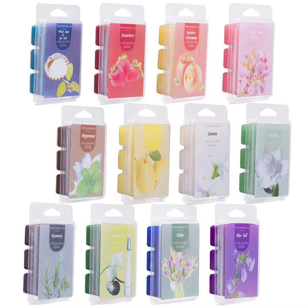 Factory Direct Indoor Scented Wax Blocks Soy Wax Plant Essential Oil Aromatherapy Burner Custom Home Candle Cross-Border Supply