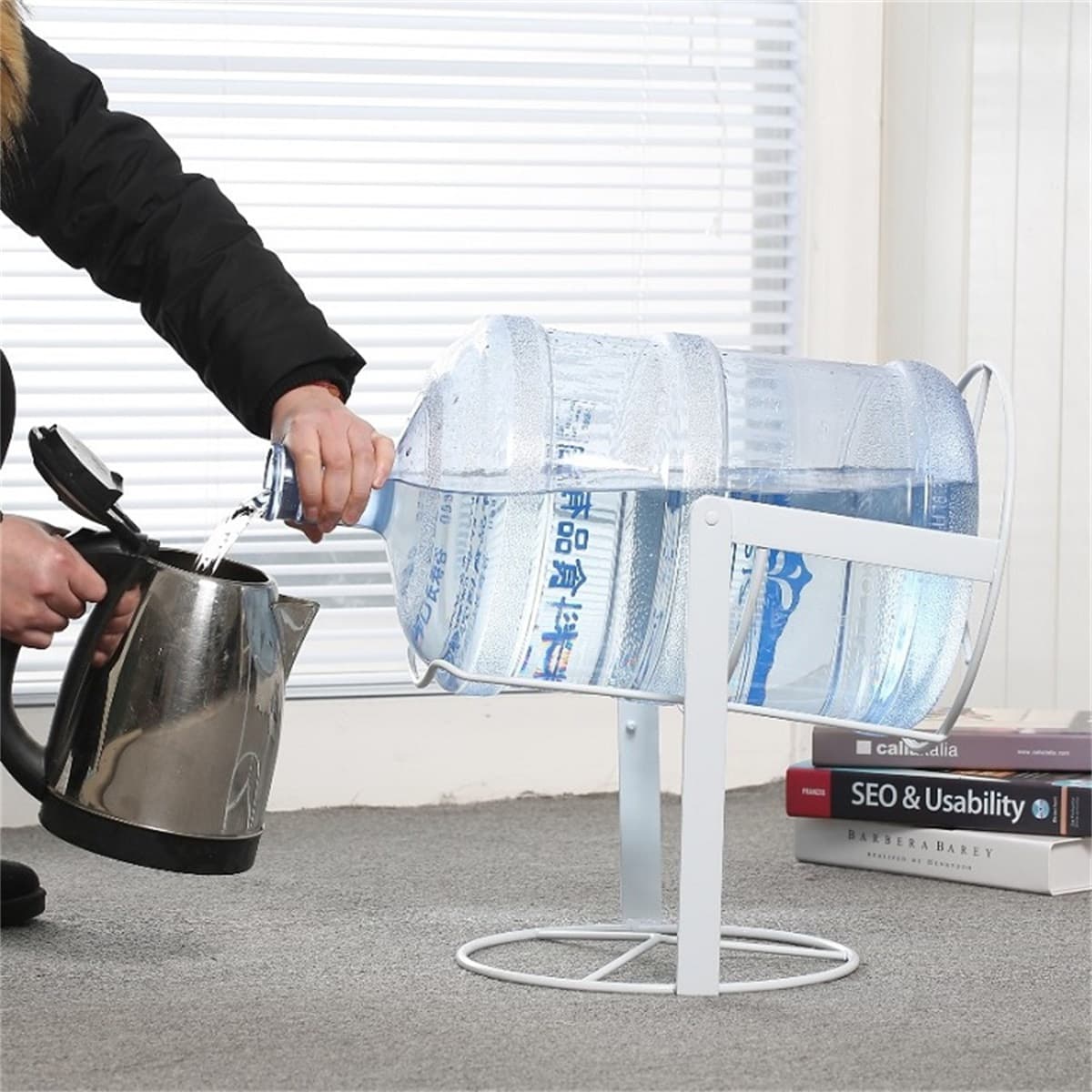 Universal Inverted Water Barrel Stand with Pressure Pump - Miracle Pouring Assistant