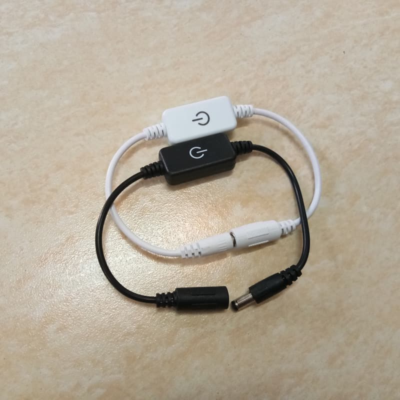 Human body capacitive touch sensor stepless dimming external inline switch touch dimming power supply midway switch