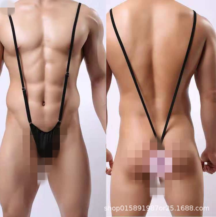 Men's Sexy Lingerie Bodysuit Adjustable Strap Bodysuit Thong Drop Shipping G002
