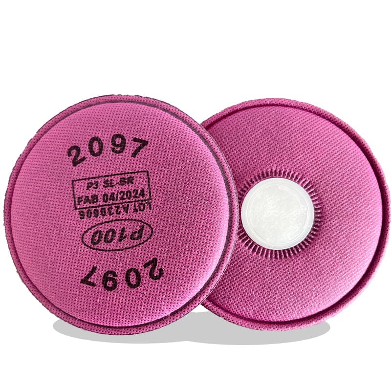 Manufacturer supply 2097 dust filter cotton P100, activated carbon for organic vapor, odor, and dust particle filtration.