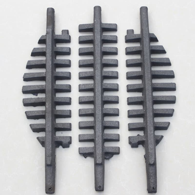 Boiler Accessories Grate, Domestic Water Heating Coal Stove Bottom Grate, Durable Cast Iron, Thickened, Three-Piece Set
