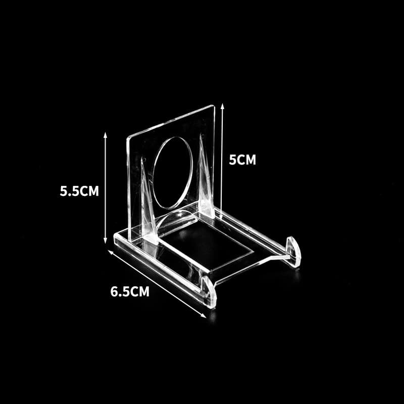 Card Brick Stand Badge Display Holder Card Frame Base Small Card Acrylic Card Brick Otaku Aesthetic Triangle Movable Transparent Stand