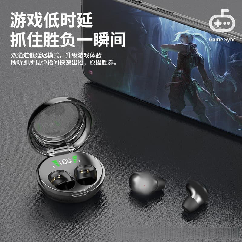 2025 New MINI25A Wireless Bluetooth Earbuds Mini Sleep In-Ear Digital Display Bone Conduction Ultra-Long Battery Life