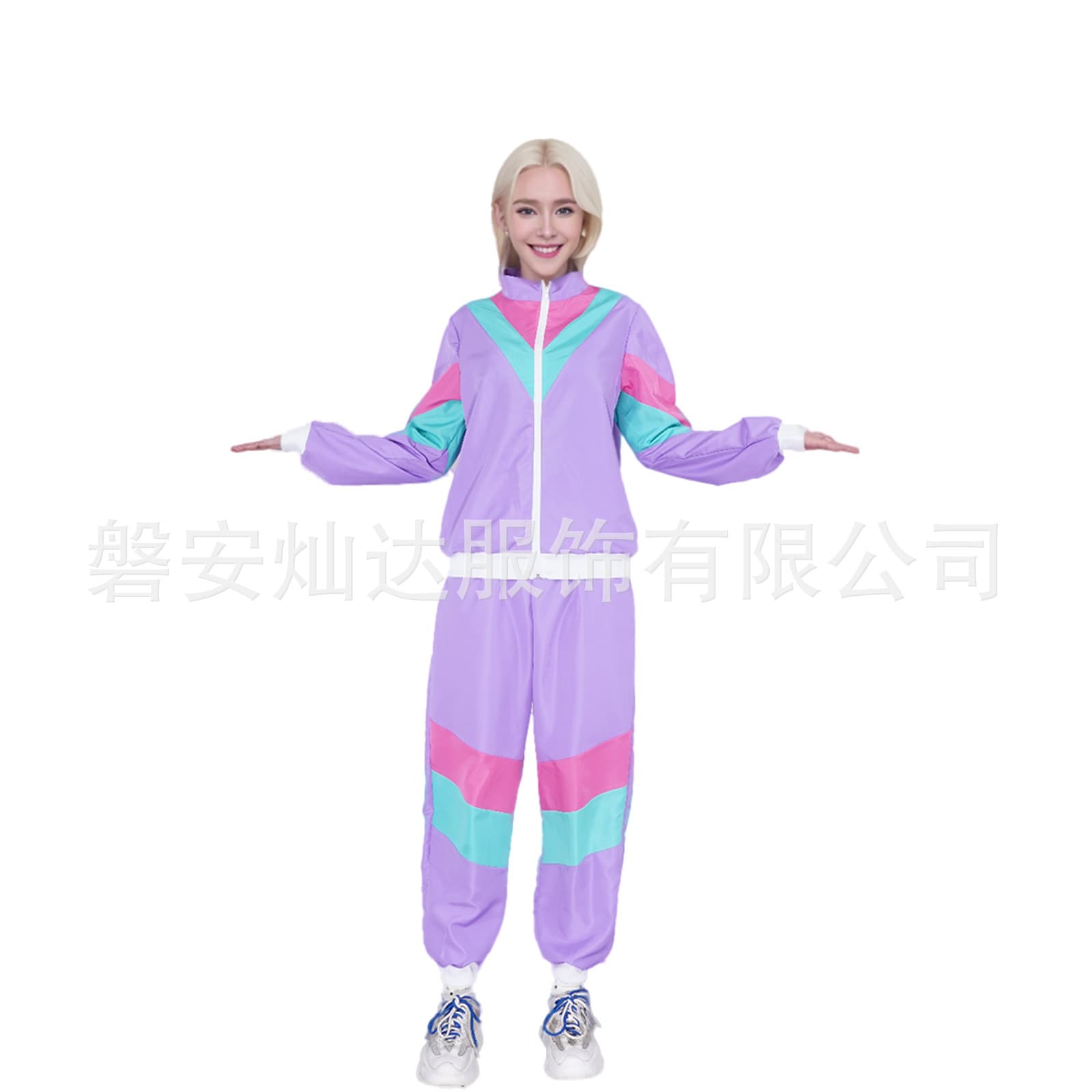 Cross-border 2-piece 8090 sportswear set, suitable for school back-to-school season, role-playing cosplay