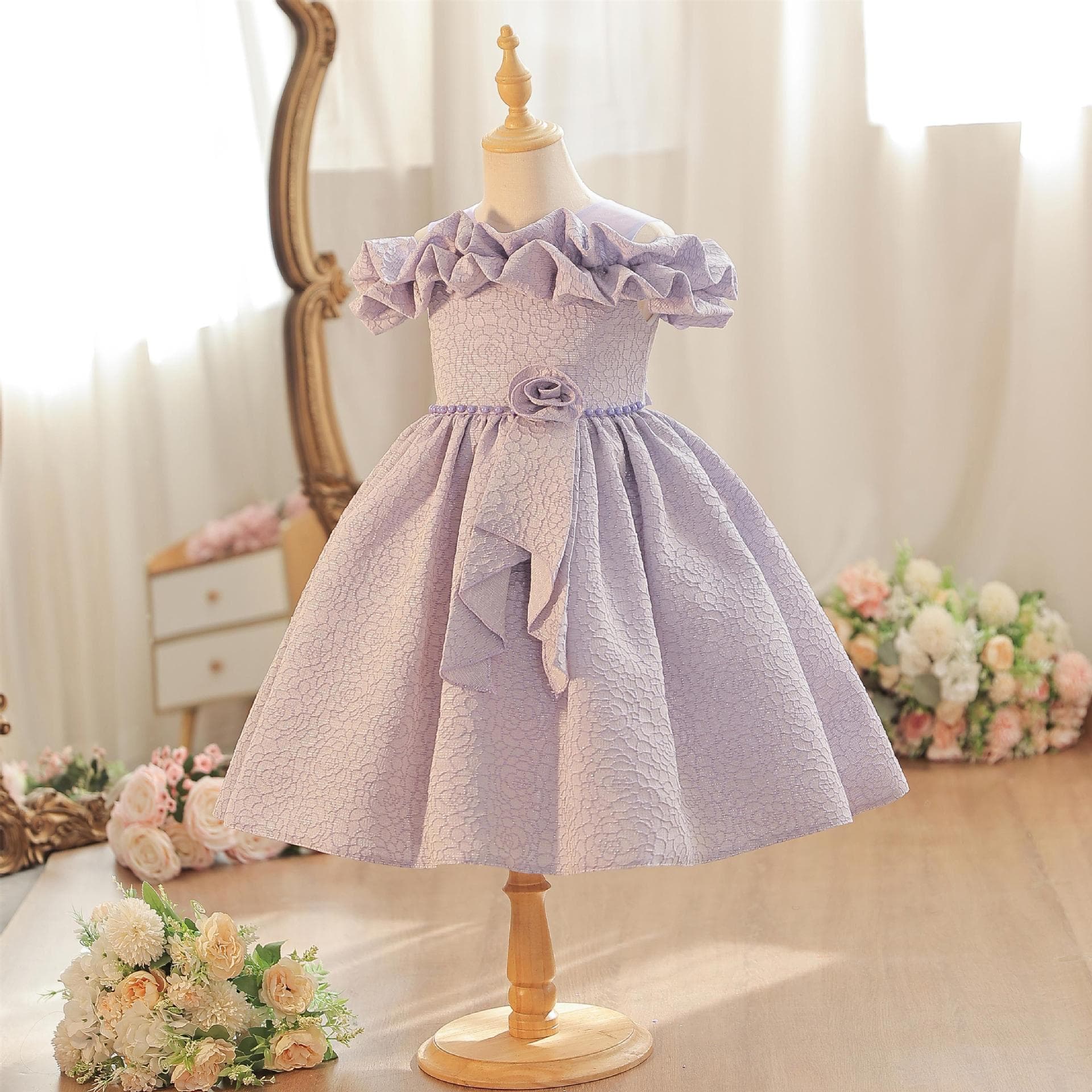 Baby Formal Dress 2026 Wholesale Export Stylish Princess Dress for Girls Birthday Banquet Outdoor Photo Shoot Little Girl Formal Dress