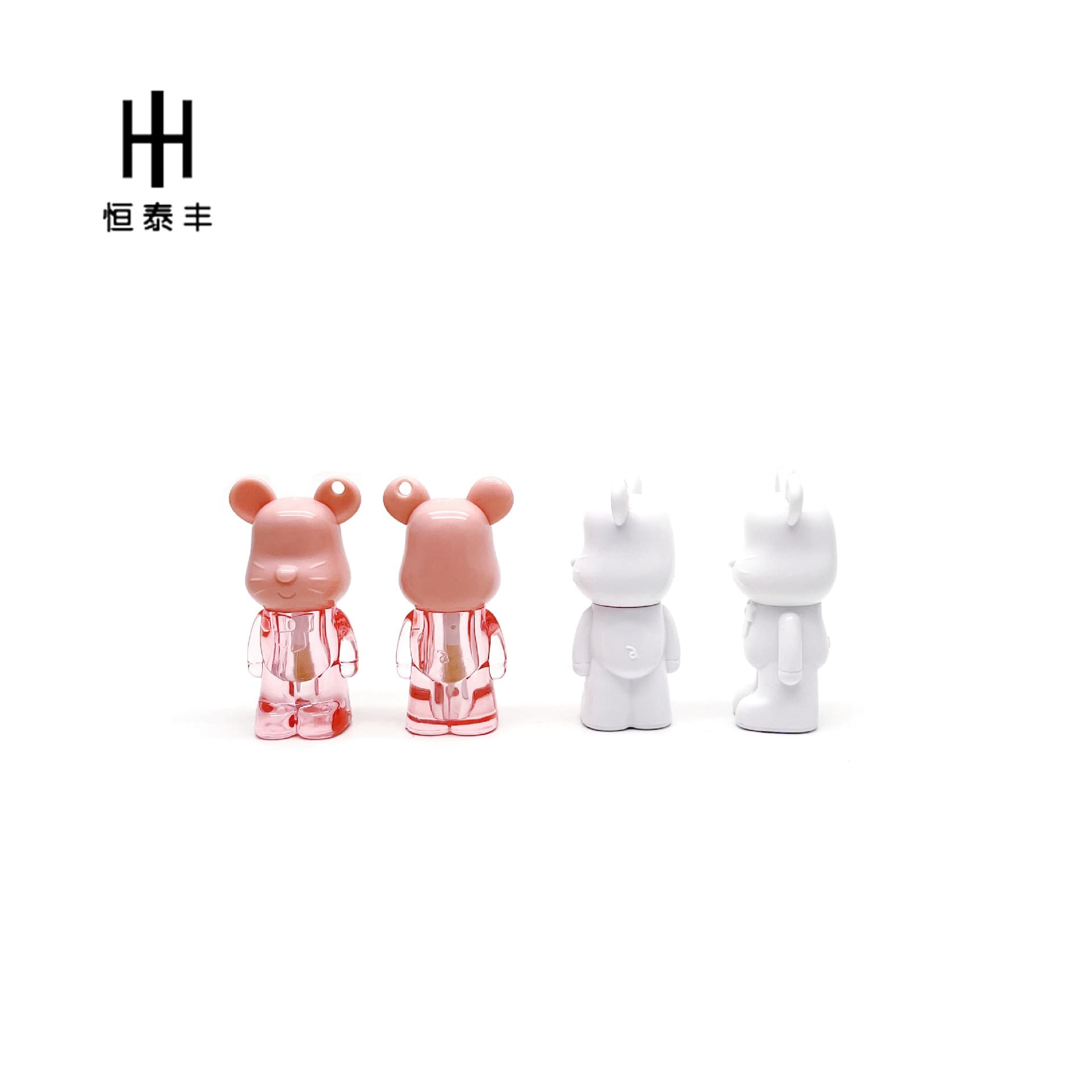 Factory direct batch new Bear Lip Glaze Bottle Mickey Mouse Lip Glaze Bottle Lip Glaze Lip Gloss Tube Children's Makeup Packaging Materials