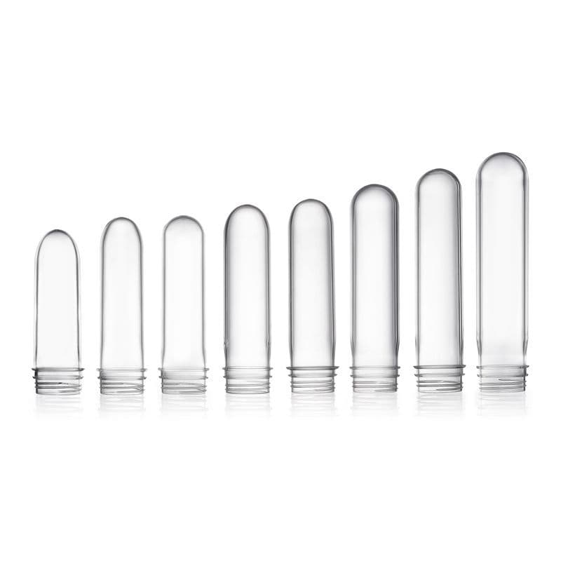Multi-spec weight customizable color bottle preform, 45-mouth water-transparent PET bottle preform
