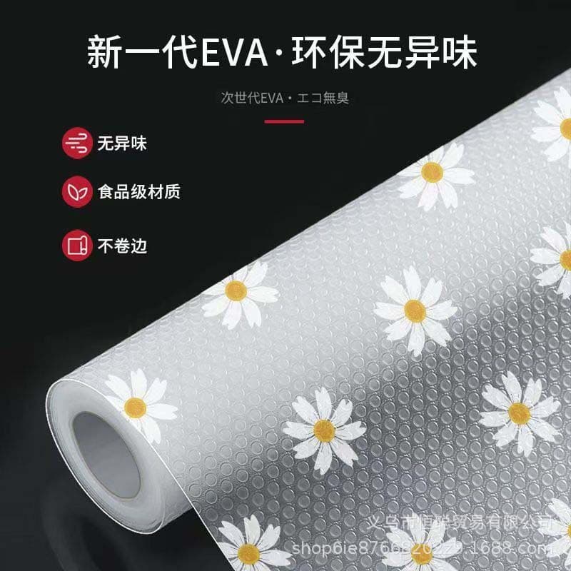 Cross-Border Hot-Selling Eva Thickened Printed Table Mats, Cabinet Mats, Shoe Cabinet Drawer Moisture-Proof Pads, Cuttable Kitchen Mats