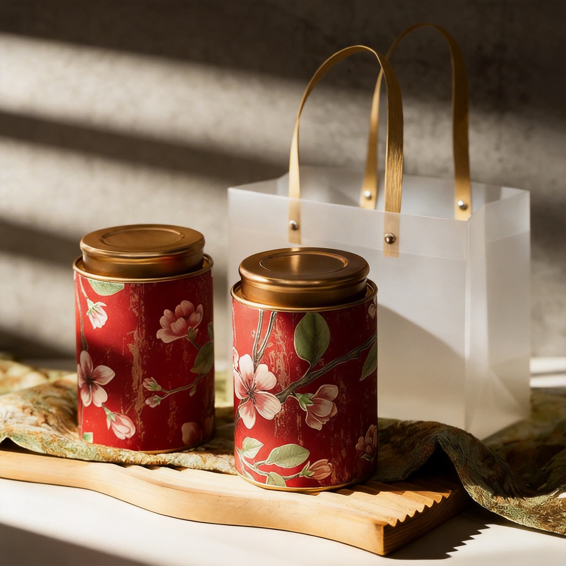 Tea Caddy Airtight Jar Exquisite Chinese Style Tea Packaging Canister Scented Tea Tin Universal Loose Tea Green Tea Da Hong Pao Jar