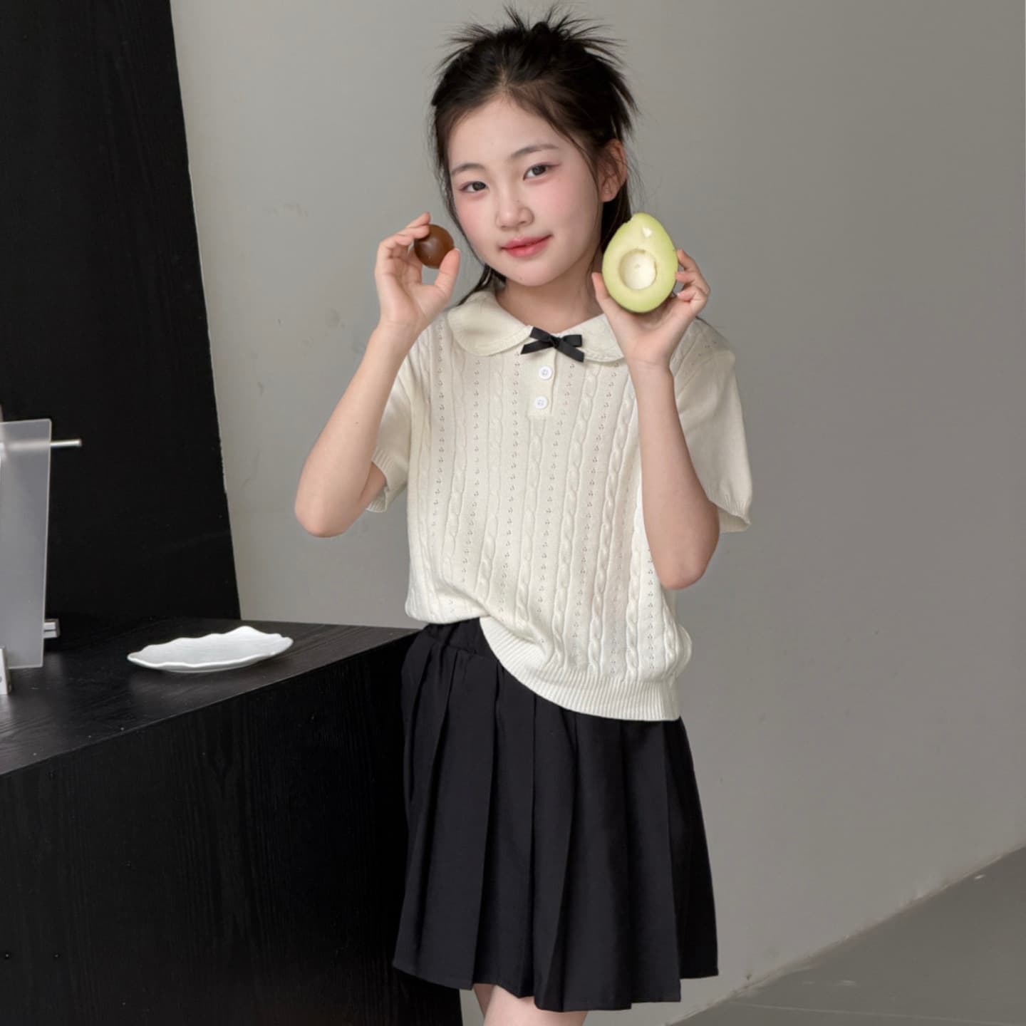 Girls Short Sleeve T-Shirt Kids Unique Pretty Super Cute Korean Style Top Teen Casual 2026 Summer New