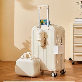 Women's 2025 New Style Luggage Trolley Case, 20/24 Inch Mother-Child Set, Travel Password Carry-On Suitcase, Durable