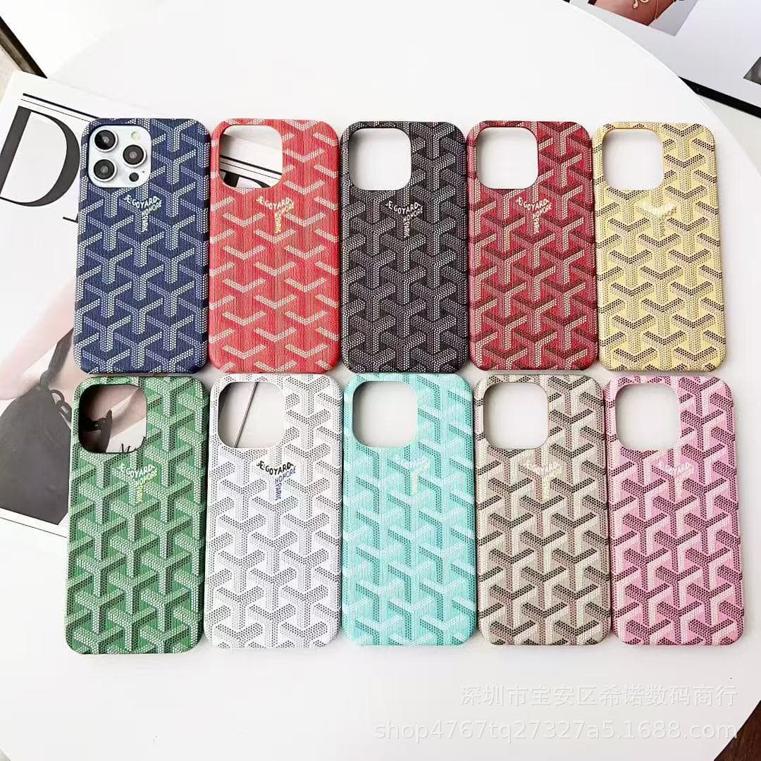Dog Tooth Apple 17 Pro Max Phone Case iPhone 16 Leather Cover 15/14/13/AIR Semi-Wrap Hard Shell Protective Case