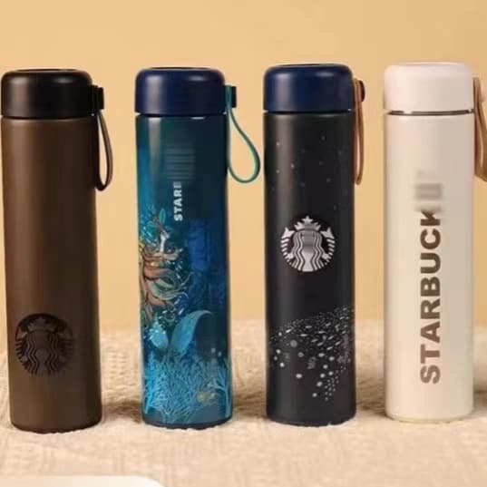 Starbucks Export Style 304 Stainless Steel Insulated Cup Wooden Handle Rope Large Capacity Coffee Cup Portable Car Cup