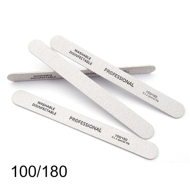 Professional Wooden Nail File Thin Shaping and Polishing Strip for Natural Nails, Beginner Manicure Edge Filing Tool
