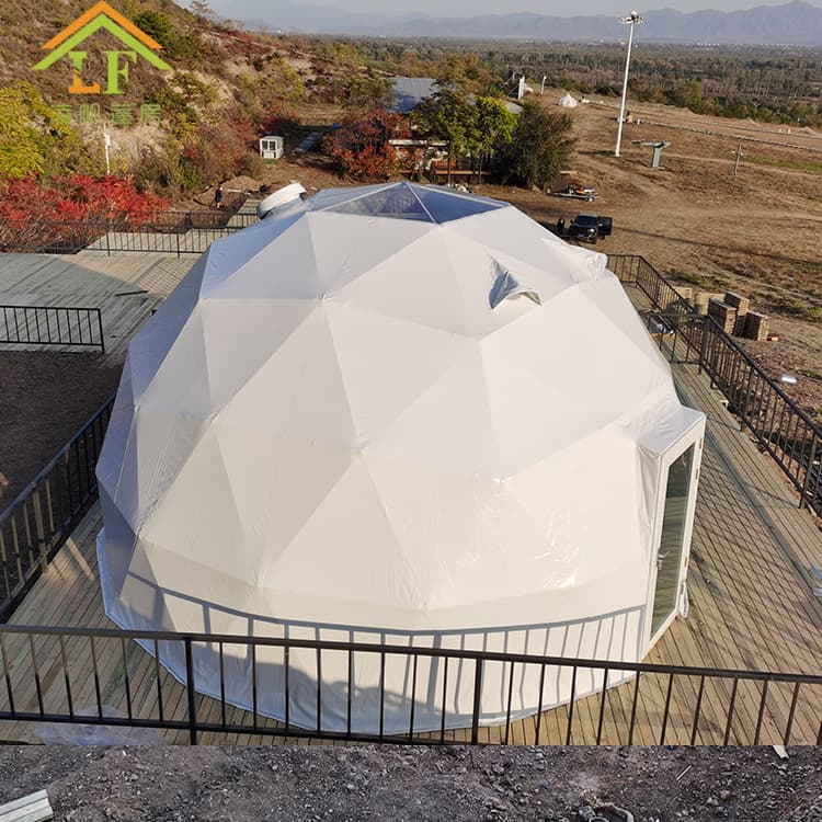 Newly launched in 2025, the 6-meter-diameter starry sky tent is a thermally insulated, fireproof, waterproof and mildew-proof aluminum foil-lined dome tent.