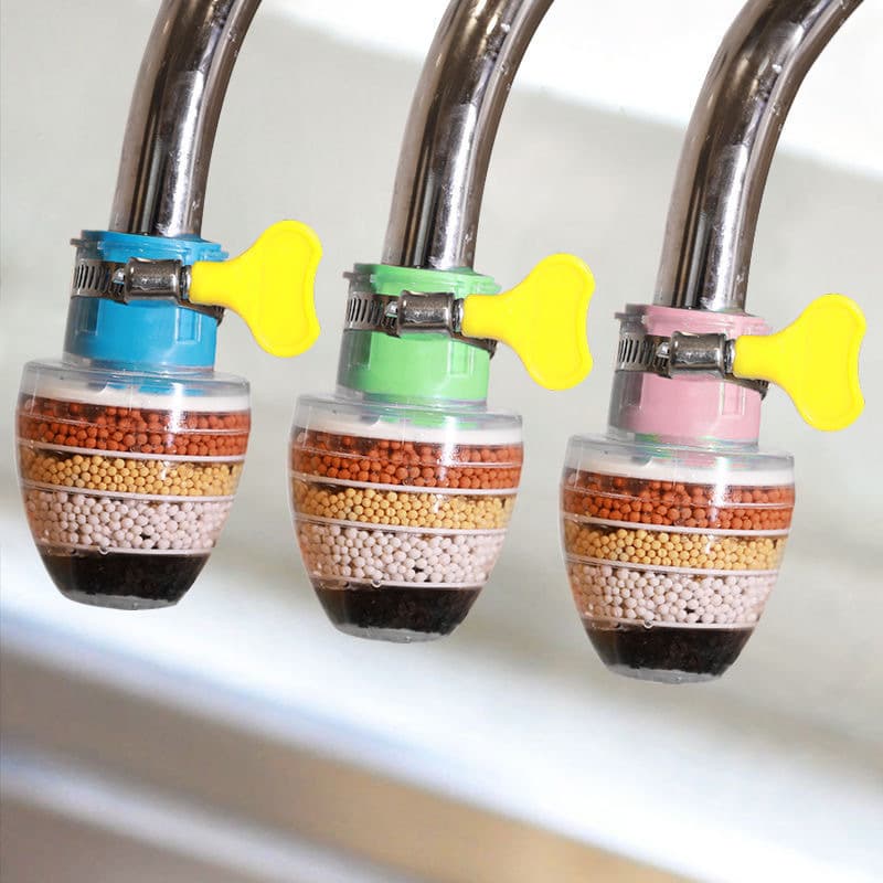 Kitchen Faucet Splash-proof Head Water Purifier Filter Retractable Rotating with Maifan Stone Water-saving Shower Tool Wholesale