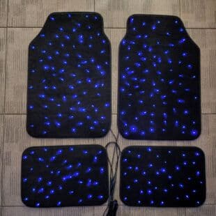 Summer Lightweight Fiber Optic Glowing Car Floor Mat Starlight Fiber Optic Car Rugs Mat