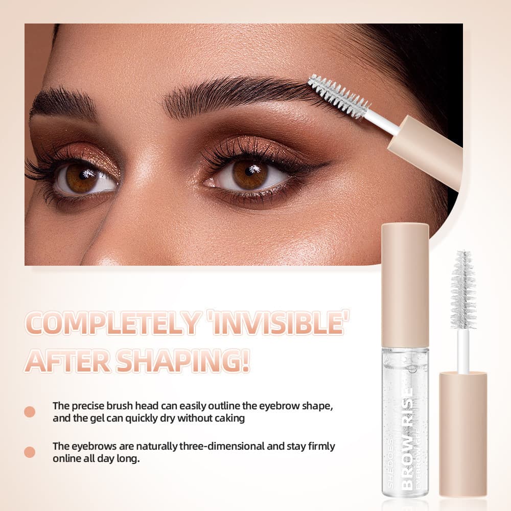 Shedoes eyebrow gel is waterproof, sweatproof, long-lasting, moisturizing, and provides natural, sculpted, and textured brows in one.